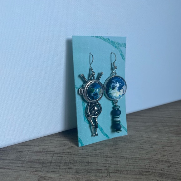 Astronaut earrings - Picture 3 of 3
